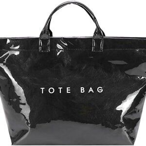 Women's PVC Tote Bag Clear Plastic Large Carry All Handbag for Daily Use